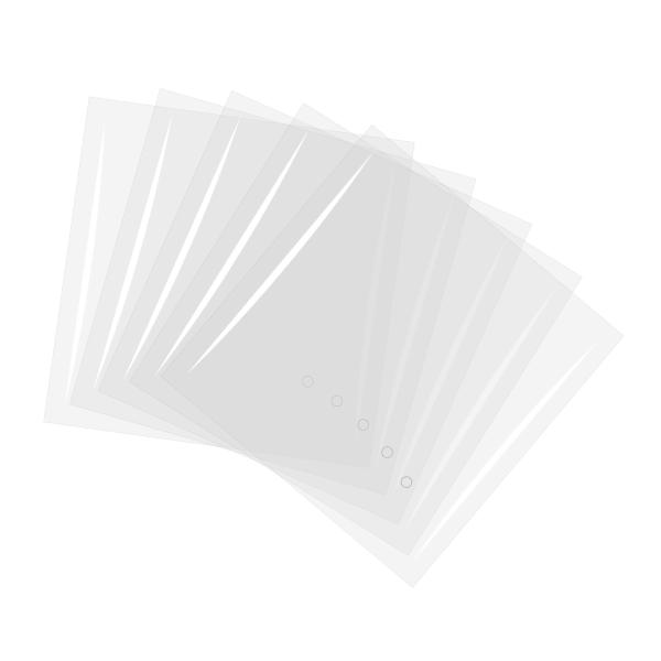 uxcell 100枚 ヒートシュリンクラ ップバッグ 5"x5" POFクリアヒートシュリンクフィ...
