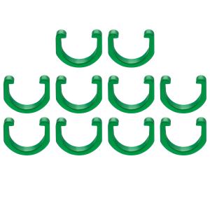 uxcell 10個 自転車ケーブルクランプC-クリップ アルミニウム合金ハウジングホースガイドU-クリップブレーキディレイラーシフターMTBロードバ