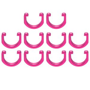 uxcell 10個 自転車ケーブルクランプC-クリップ アルミニウム合金ハウジングホースガイドU-クリップブレーキディレイラーシフターMTBロードバ
