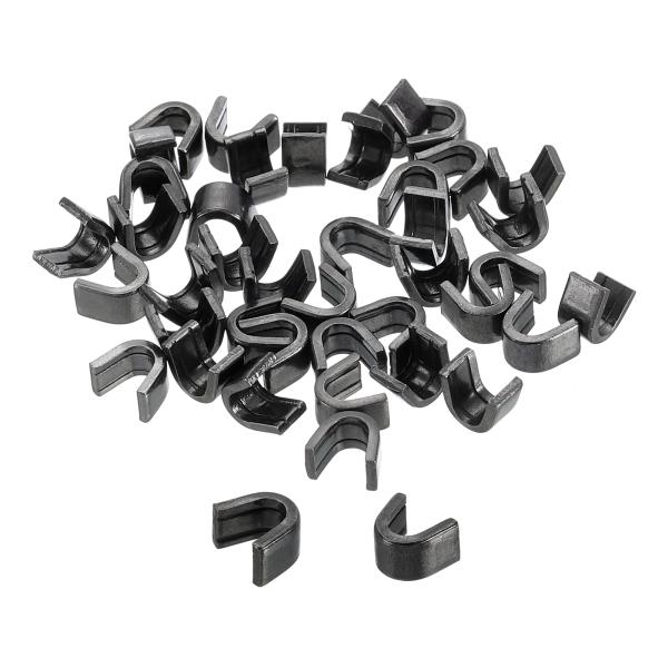 uxcell 40個 ジッパースライダーリテーナー #8 U字型トップストッパークローズドエンドジッ...