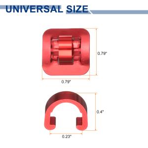 uxcell 4個 自転車 Cクリップ クラン...の詳細画像2