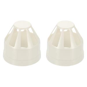 PATIKIL 換気口 換気カバー PVC 煙 突ピークキャップ エアベントプロテクター 排水ポンプパイプ 配管保護 排水口に物が落ちるのを防ぎ用 2