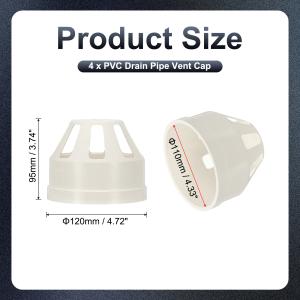 PATIKIL 換気口 換気カバー PVC 煙...の詳細画像2