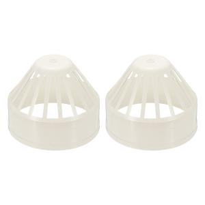 PATIKIL 換気口 換気カバー PVC 煙 突ピークキャップ エアベントプロテクター 排水ポンプパイプ 配管保護 排水口に物が落ちるのを防ぎ用 2