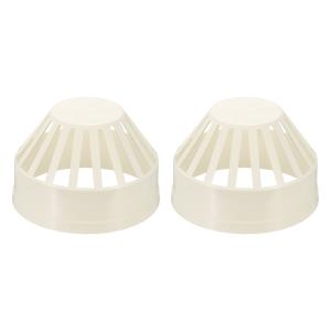 PATIKIL 換気口 換気カバー PVC 煙 突ピークキャップ エアベントプロテクター 排水ポンプパイプ 配管保護 排水口に物が落ちるのを防ぎ用 2