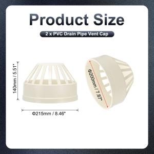 PATIKIL 換気口 換気カバー PVC 煙...の詳細画像2