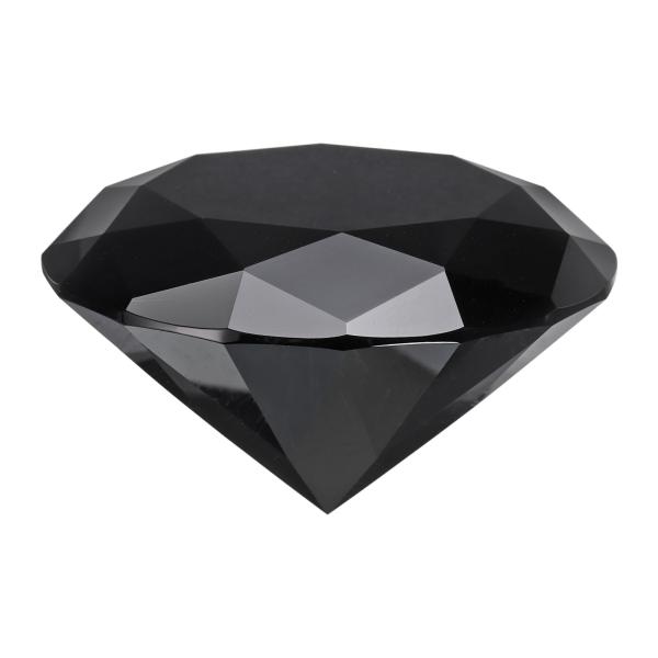 uxcell クリア水晶ダイヤモンドペーパーウェイト 80mm 人工ダイヤモンド輝く水晶宝石ジェムズ...