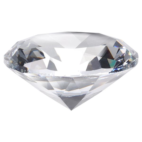 uxcell クリア水晶ダイヤモンドペーパーウェイト 80mm 人工ダイヤモンド輝く水晶宝石ジェムズ...