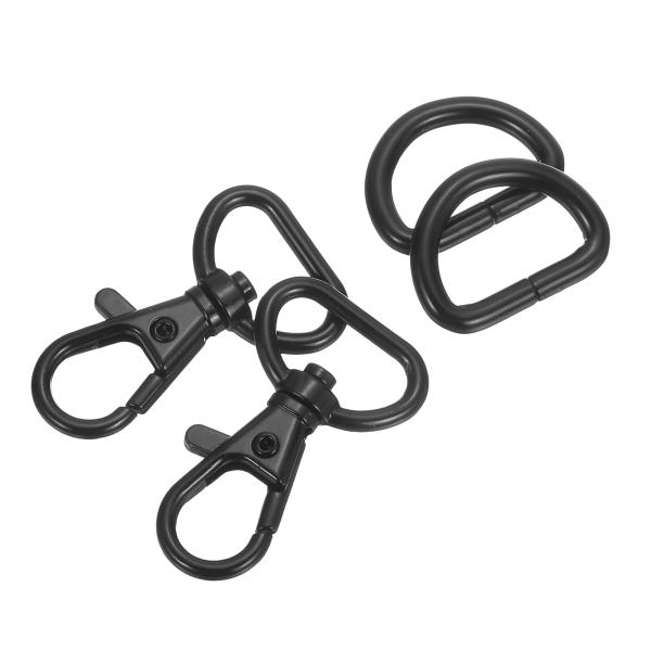 uxcell スイベルトリガースナップフック 亜鉛合金製 クラシックなロブスタークラ スププ ランヤ...