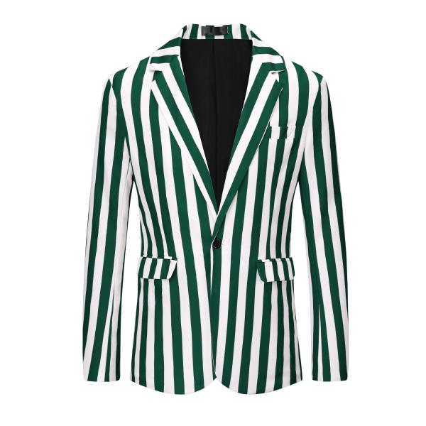 Lars Amadeus カジュアルジャケット コート ストライプ 縦縞 ボーダー柄 長袖 ビジネス...