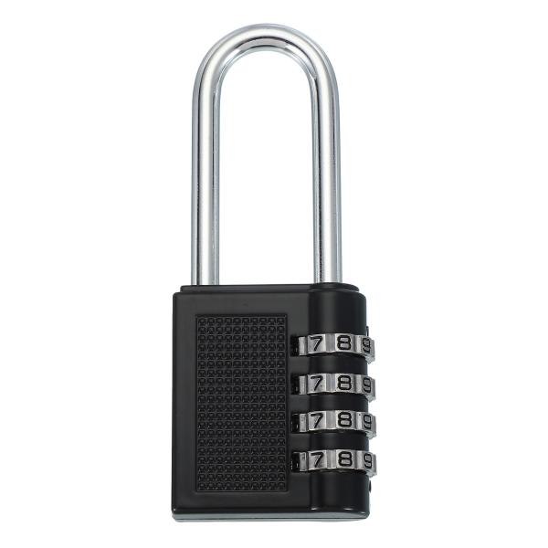 uxcell 4"ロングシャックル組み合わせロック 4桁 組み合わせパドロック ジムスポーツロッカー...