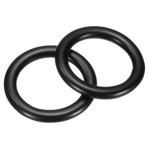 uxcell 2個 M3 x 15 x 21mm 金属リング 304ステンレス鋼ソリッド溶接シームレスOリング装飾的な接続用マクラメ ハンギングスリン