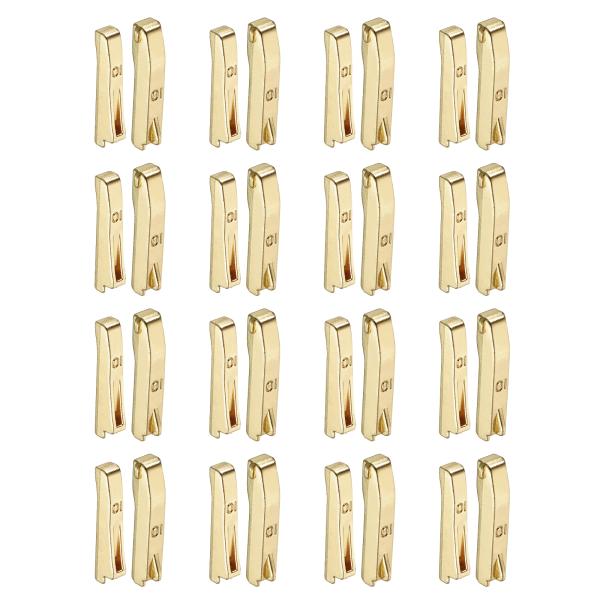 uxcell 16セット ダブルオープンジッパー 修理ラッチキット #10銅製 挿入ピン ファスナー...