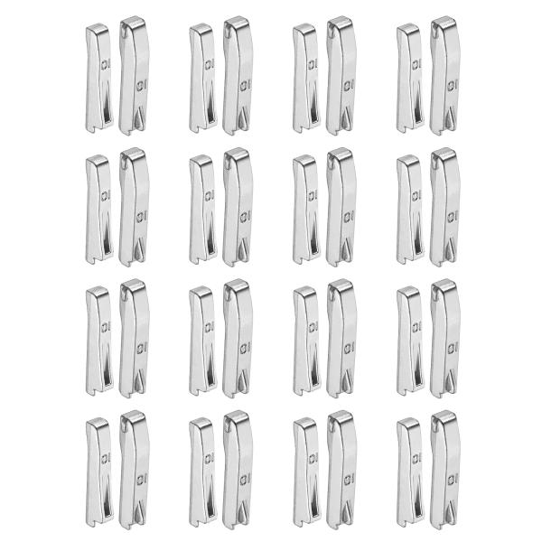 uxcell 16セット ダブルオープンジッパー 修理ラッチキット #10銅製 挿入ピン ファスナー...