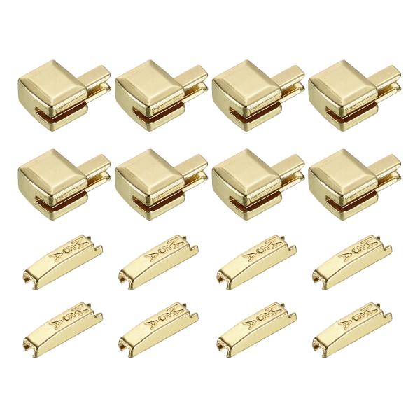 uxcell 8セット ファスナー メタル ジッパーラッチ スライダーリテーナー 修理キット #5亜...