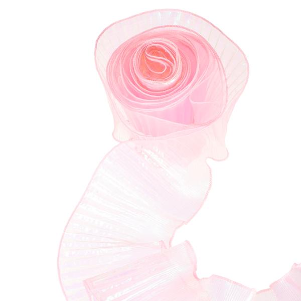 uxcell 5.5"×11ヤードラッフルプリーツオーガンザトリムピカピカプリーツレーストリムリボン...