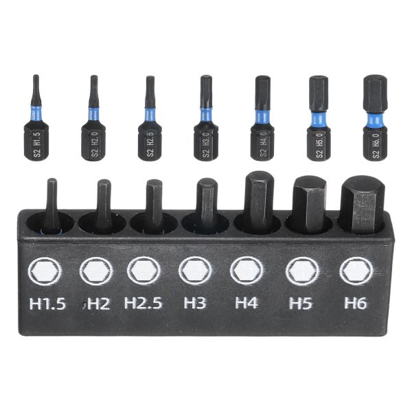 uxcell 7個 ヘックスドライバービットセット H1.5 H2.0 H2.5 H3.0 H4.0...