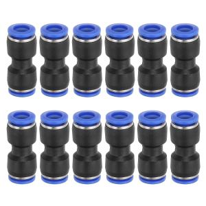 PATIKIL 12個 クイック ストレートコネクタ 8 mm（1/3インチ）チューブ外径-5?60℃プラスチックストレートプッシュコネクタ 空気ホー