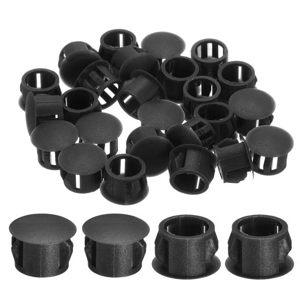 uxcell 28個12mm(15/32")ナイロンホールプラグ フラッシュタイプパネルラウンドスナ...