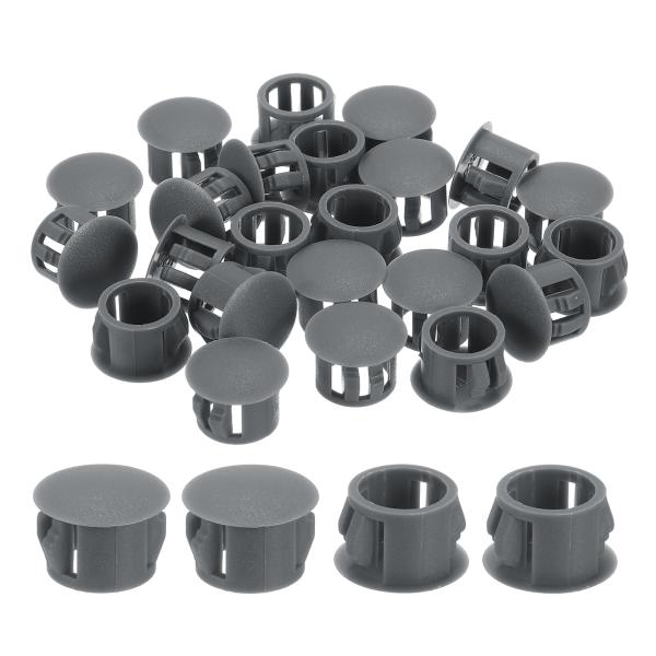 uxcell 28個12mm(15/32")ナイロンホールプラグ フラッシュタイプパネルラウンドスナ...