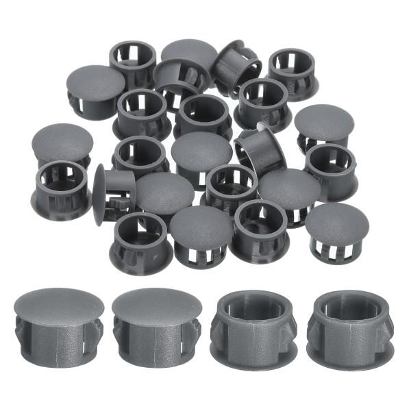 uxcell 28個15mm(9/16&quot;)ナイロンホールプラグ フラッシュタイプパネルラウンドスナッ...