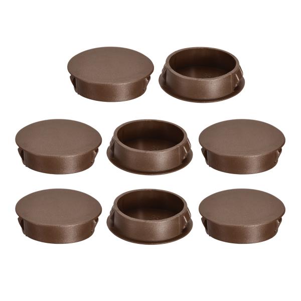 uxcell 8個35mm（1-3/8インチ）ナイロンホールプラグ フラッシュタイプパネルラウンドス...