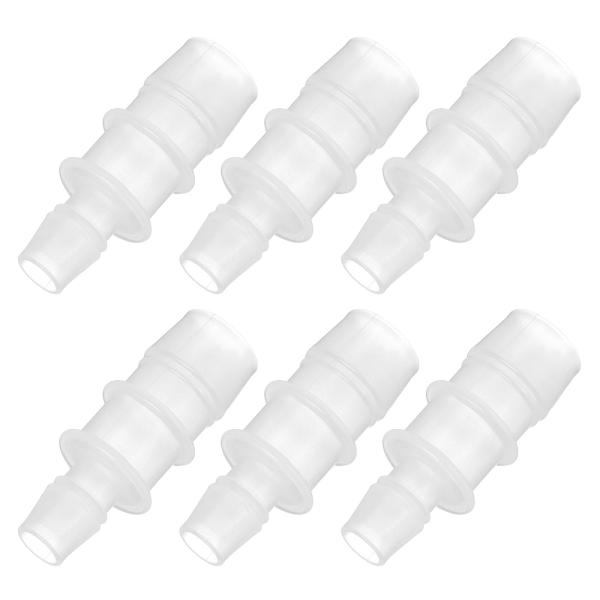 PATIKIL 2/5" から 5/8" 6 個 プラスチックホースバーブ継手 リデューサーチューブ...