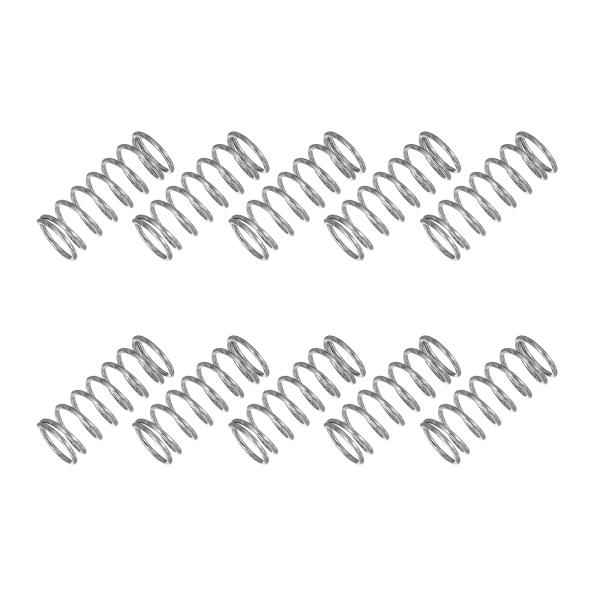 uxcell 圧縮ばね 0.8x8x20Mm 押しバネ スプリング 304ステンレス鋼製 DIY 修...