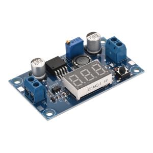 uxcell DC-DCバックコンバーター電圧レギュレーター調整可能なバックモジュールLM 2596 LEDディスプレイ電圧計4-40Vから1.25-