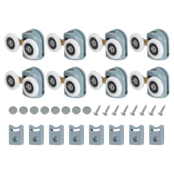 uxcell 23 mm シャワードアローラー ダブルシャワードアランナーホイールプーリーガイドプラ...