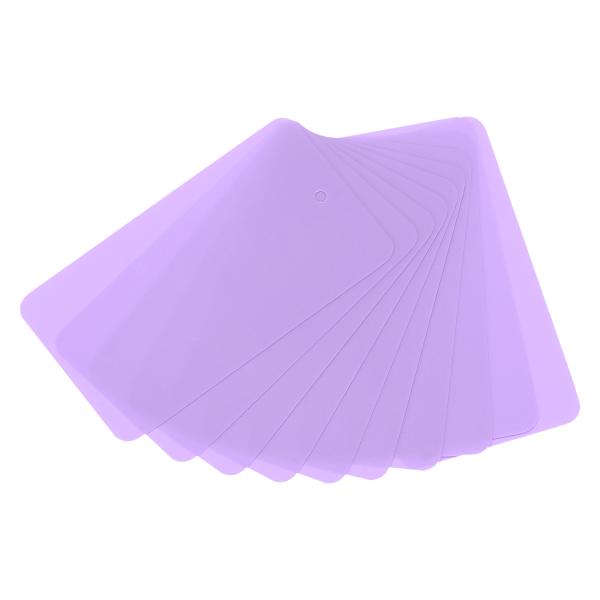 PATIKIL 防水空白発送タグ3.5" x 2" 50個プラスチック製価格ハングラベルタグ 穴付き...