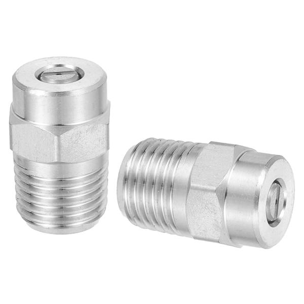 uxcell 2個入り 高圧洗浄機ノズル ステンレス製ねじノズルチップ アンダーキャリッジクリーナー...