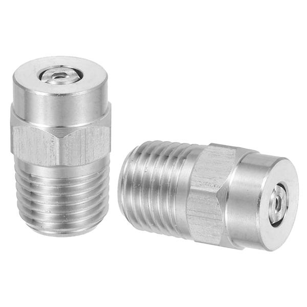 uxcell 2個入り 高圧洗浄機ノズル ステンレス製ねじノズルチップ アンダーキャリッジクリーナー...