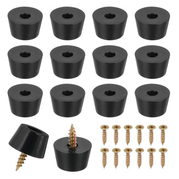 PATIKIL ゴム足 家具の足パッド 19x15x11mm 防振 滑り止めバンパー 5mm ねじ込...