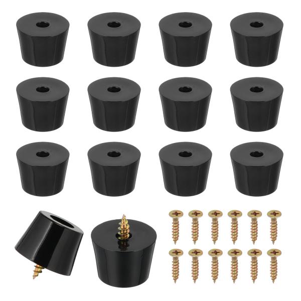 PATIKIL ゴム足 家具の足パッド 23x18x16mm 防振 滑り止めバンパー 5mmねじ込み...