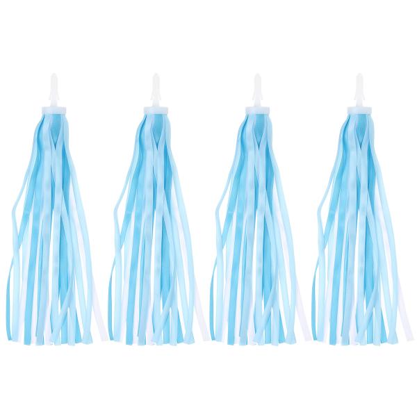 PATIKIL バイクストリーマー 4個セット カラフルなスクーターハンドルバータッセルグリっプリボ...