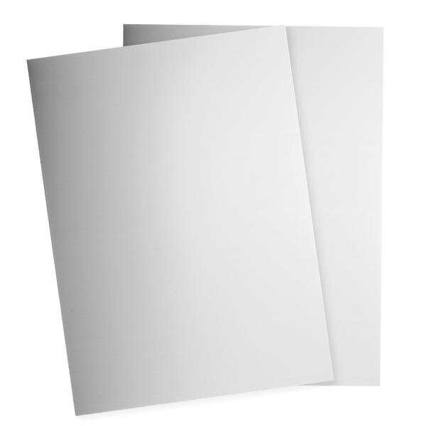 uxcell 2枚 304ステンレス鋼シートプレート 8"x6" 24ゲージ（0.5mm）厚さ クラ...