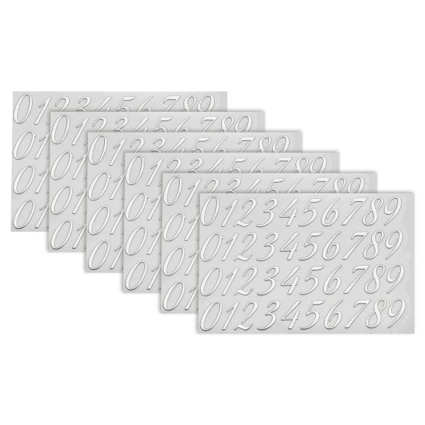 uxcell 6シートの文字ステッカー0.59" 3Dミニ文字ステッカーメタル自己粘着アルファベット...