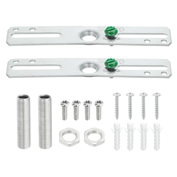 PATIKIL 100mm ライトクロスバーキット ネジ付き 2セット ユニバーサルライト 止め金具...