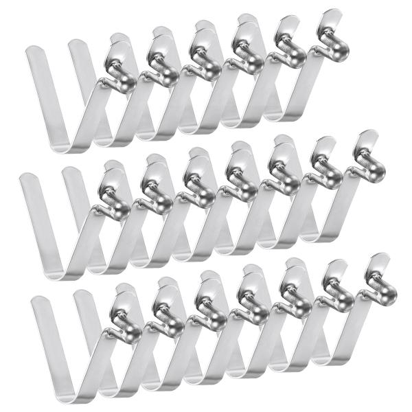 PATIKIL 5.6 x 4mm カヤックパドルスナップ、20個 テントポールクリップ スチールV...