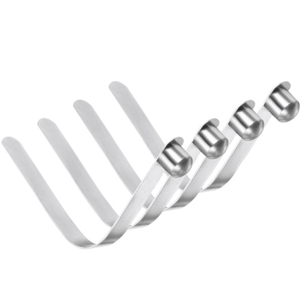 PATIKIL 7 x 7mm カヤックパドルスナップ、4個 テントポールクリップ スチールV字型シ...