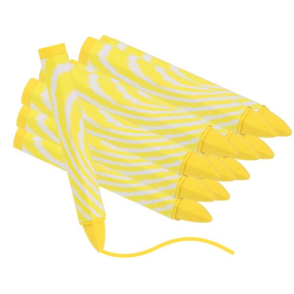 uxcell 木材マーキングクレヨン 12個入り イエローヘックスワックスタイヤマーカー 4.1" ...