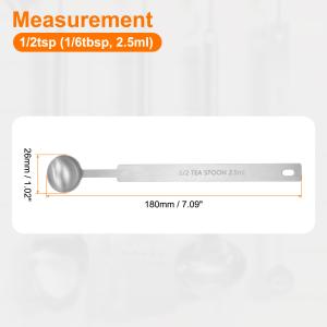 uxcell 3個単位 計量スプーン1/2ts...の詳細画像2