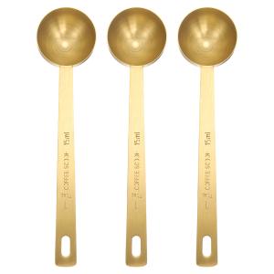 uxcell 3個単位 計量スプーン1大さじ（3小さじ 15ml）ティースプーン/テーブルスプーン304ステンレス鋼単一 小さな角形ボウル計量スプーン