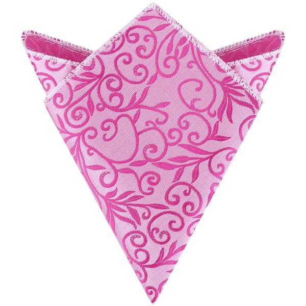 Elerevyo メンズ用花柄ポケットチーフ リーフツイスト柄ハンカチ トリム付き ウェディングパー...