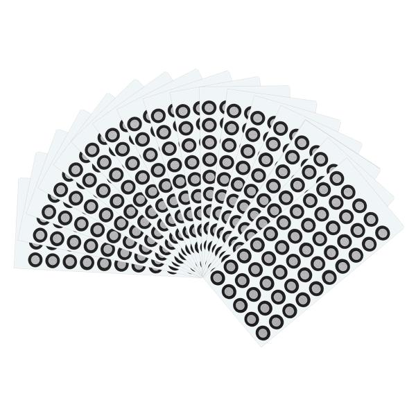 uxcell 2400個 3Dスキャナーマーカー6mm高反射3Dスキャニングドット3Dトラッキングド...