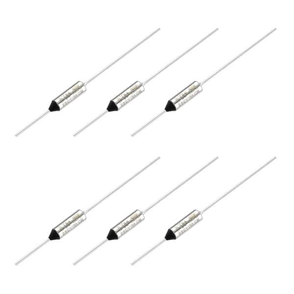 uxcell 6個 金属温度サーマルヒューズRY94 94°C 201.2°F 15A 250V モ...