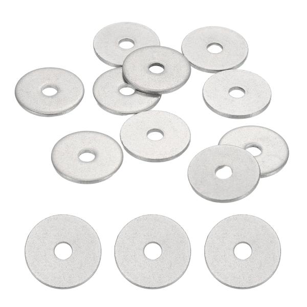 uxcell 10個M4 304ステンレス鋼平座金丸形フラットスペーサー ネジ ボルト 配管 自動車...