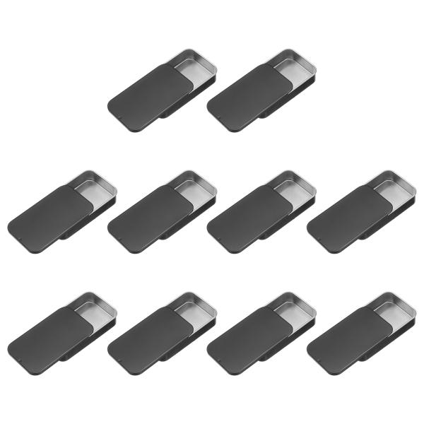 uxcell 10個 スライドトップティンコンテナ ミニメタル空 ティンボックス スライドリッド 3...