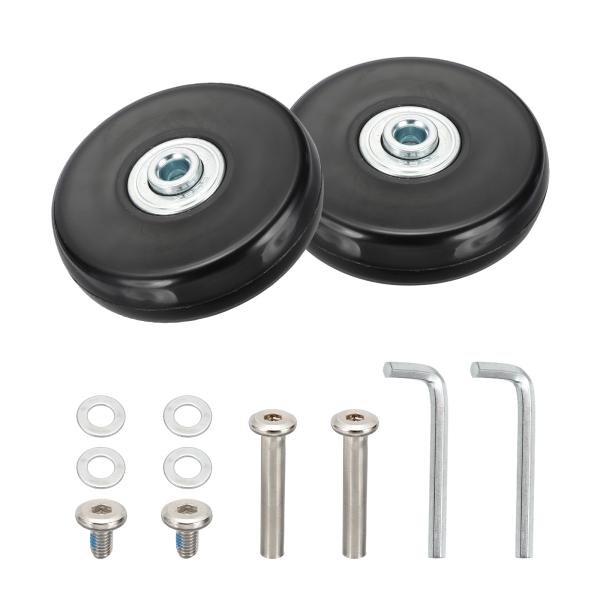 uxcell スーツケース用 車輪交換キット 60x18mm PU車輪修理キット スムーズなトロリー...